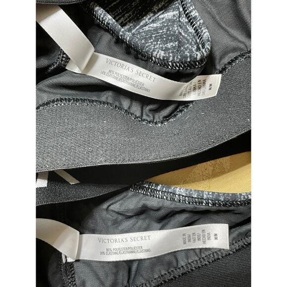 VSX Sport Victoria's Secret Sports Bras Medium Set of 2 Stretch Racerback Gray - Picture 5 of 7